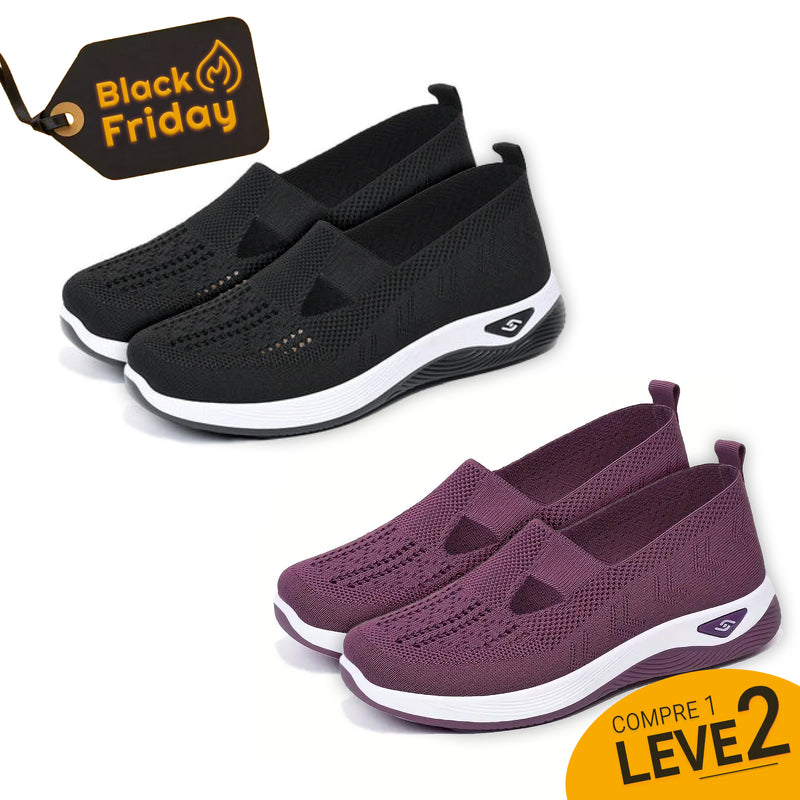 Tênis Ortopédico Feminino Fit Confort | PAGUE 1 LEVE 2 - ESQUENTA BLACK FRIDAY