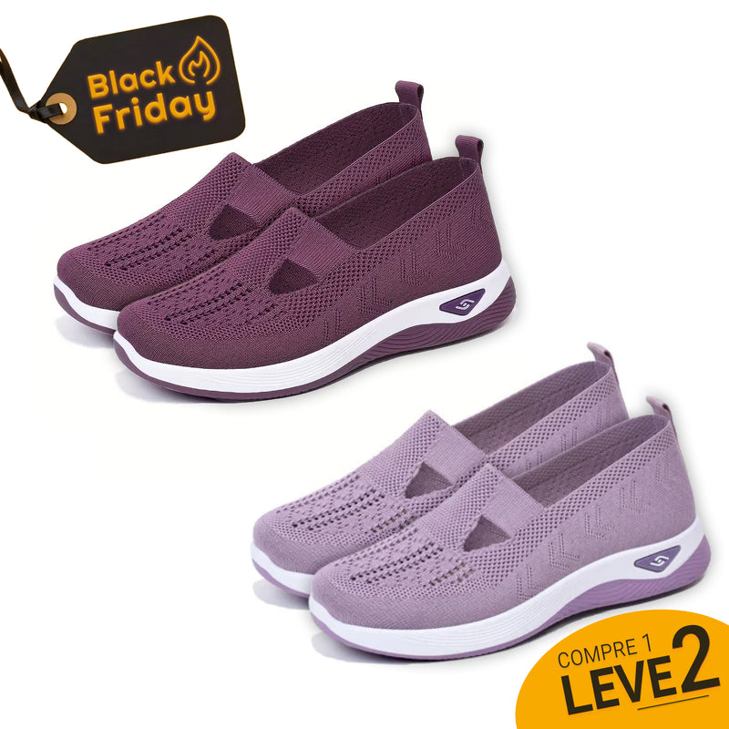 Tênis Ortopédico Feminino Fit Confort | PAGUE 1 LEVE 2 - ESQUENTA BLACK FRIDAY