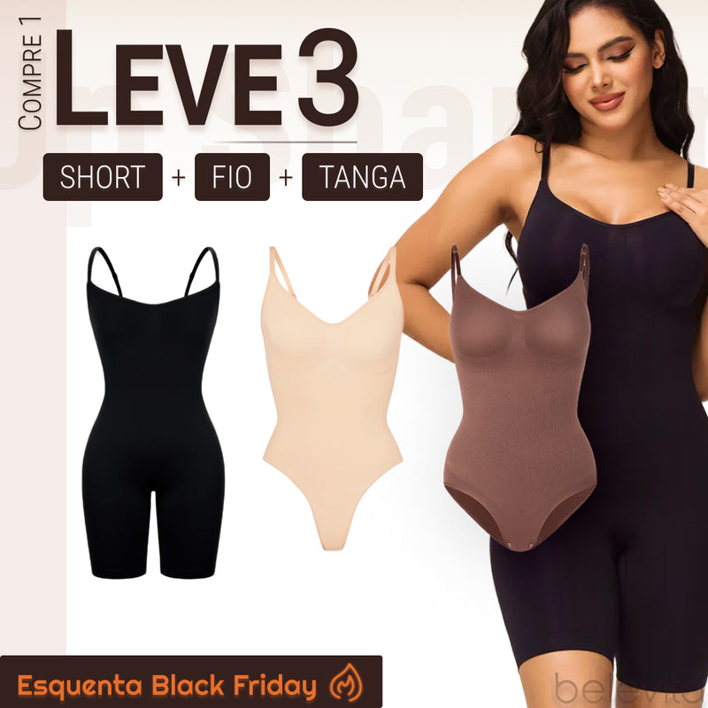 Body Modelador - Up Shaper | PAGUE 1 LEVE 3 + BRINDE - ESQUENTA BLACK FRIDAY