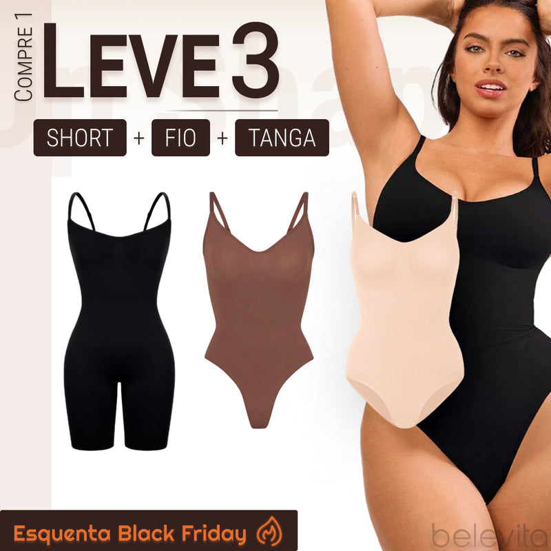 Body Modelador - Up Shaper | PAGUE 1 LEVE 3 + BRINDE - ESQUENTA BLACK FRIDAY