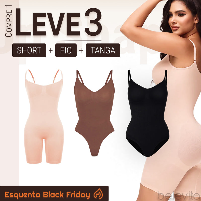 Body Modelador - Up Shaper | PAGUE 1 LEVE 3 + BRINDE - ESQUENTA BLACK FRIDAY