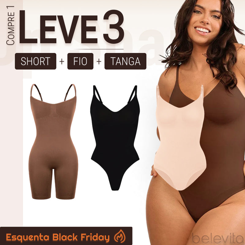 Body Modelador - Up Shaper | PAGUE 1 LEVE 3 + BRINDE - ESQUENTA BLACK FRIDAY