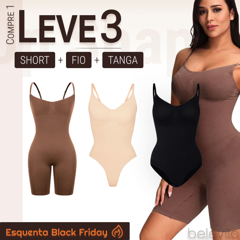 Body Modelador - Up Shaper | PAGUE 1 LEVE 3 + BRINDE - ESQUENTA BLACK FRIDAY