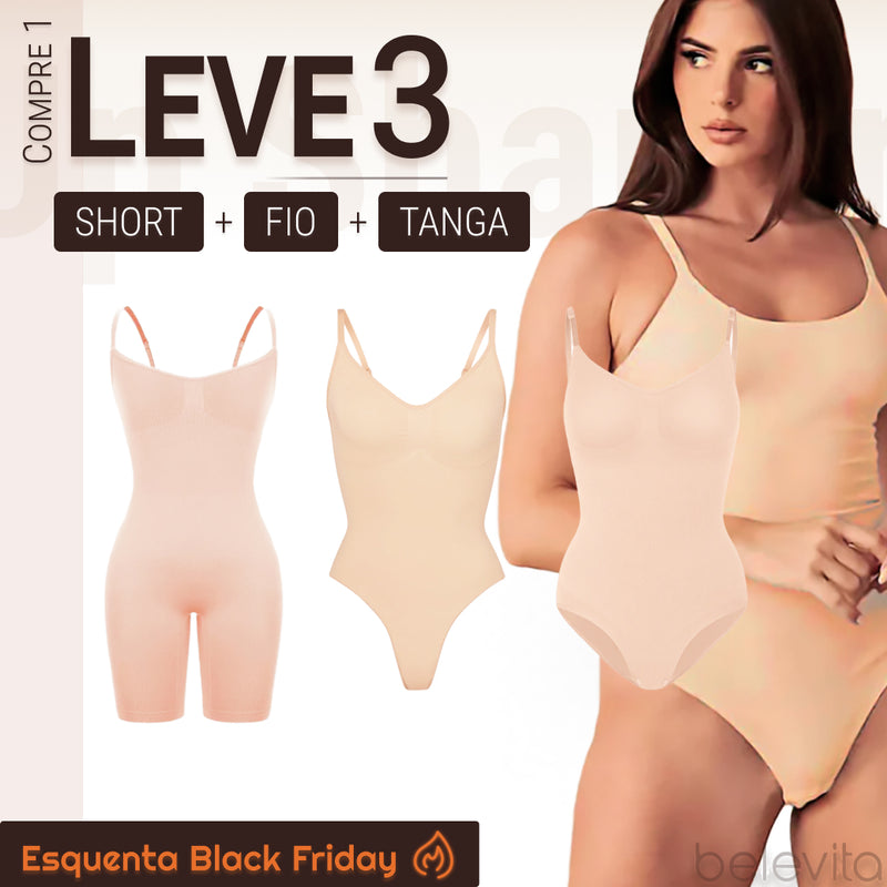 Body Modelador - Up Shaper | PAGUE 1 LEVE 3 + BRINDE - ESQUENTA BLACK FRIDAY